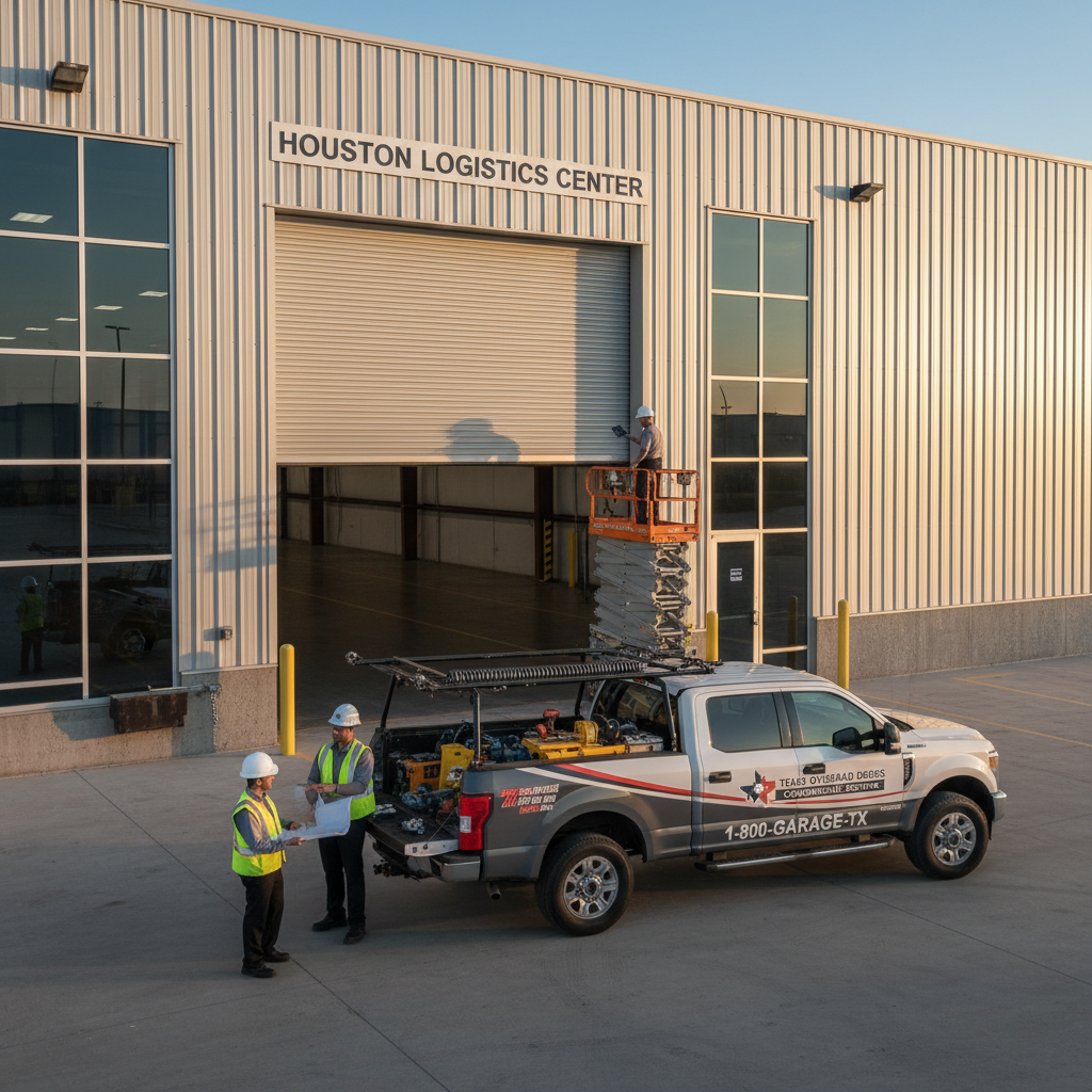 Commercial garage door installation Houston