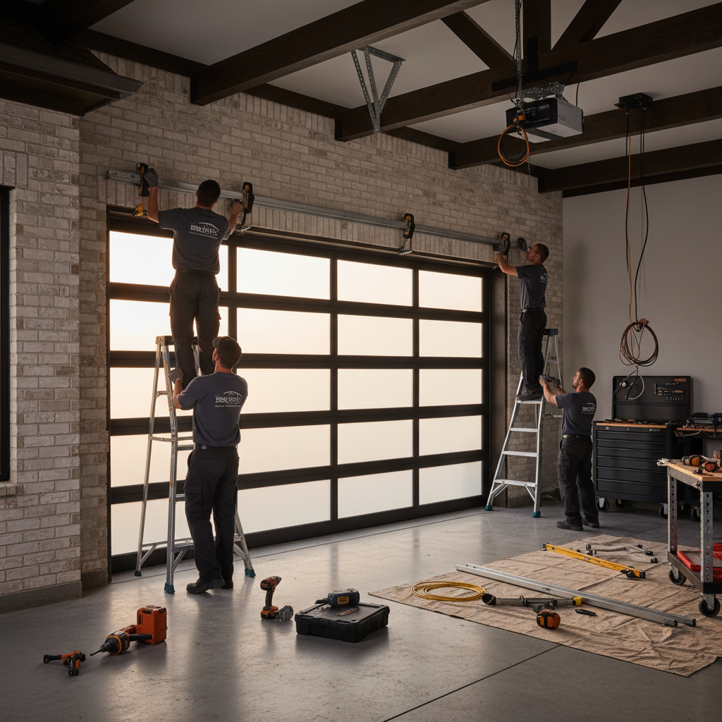 Residential garage door installation Houston