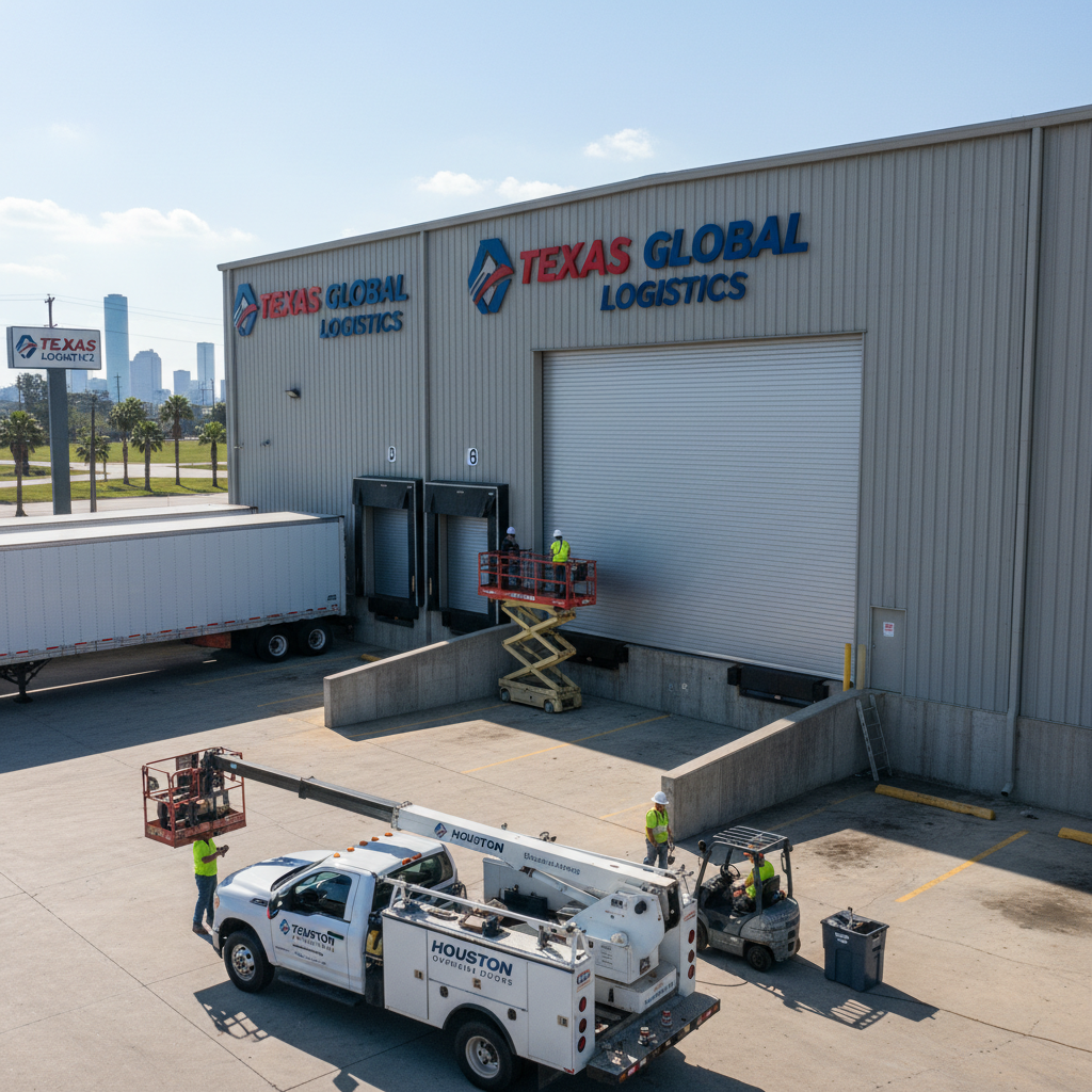Commercial garage door service in Houston TX by Lemus Garage Door Services